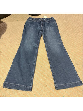 Flamingals Wide Leg Flared Stretchy Denim Jeans Size XL